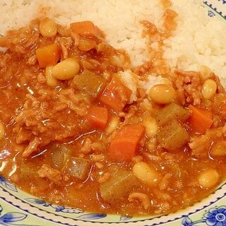 ホットクックで★五目豆風カレー